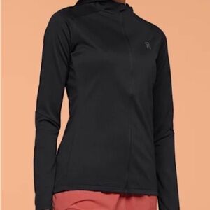 On Running Women's Black Full-Zip Hooded Performance Top